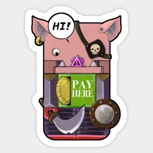 Pig piggy bank. Piggy bank Sticker